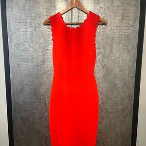 A.L.C. Vibrant Red Backless Dress